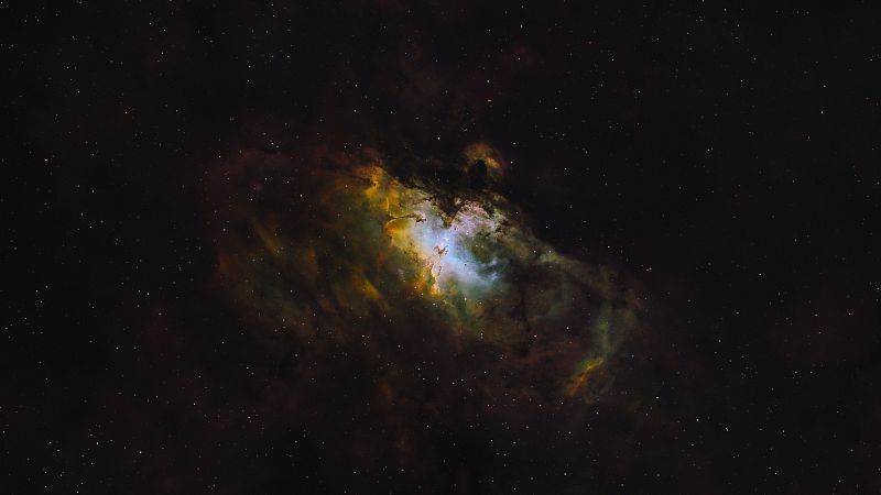 Adlernebel M16 (LSHO + RGB Sterne)